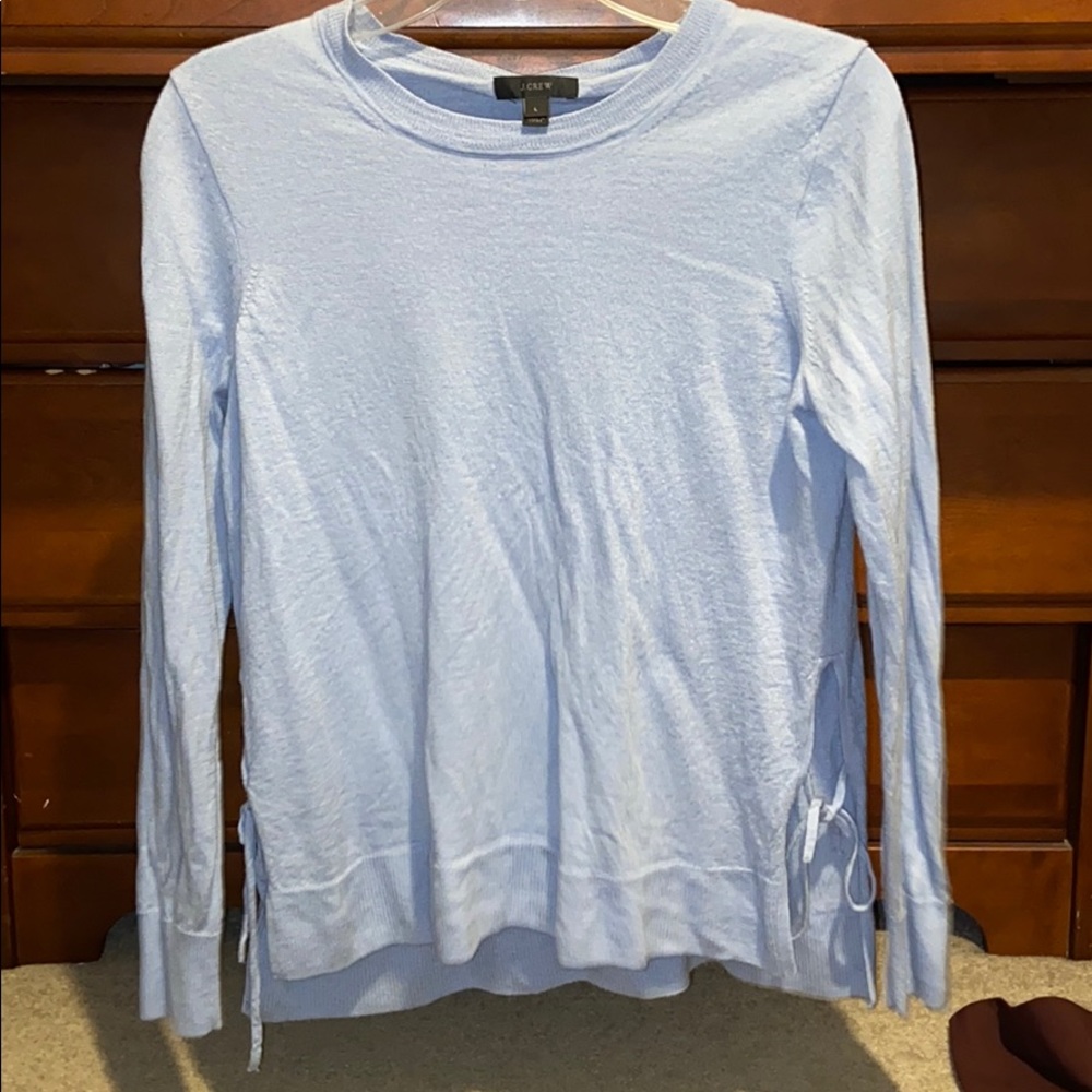 Jcrew side tie sweater